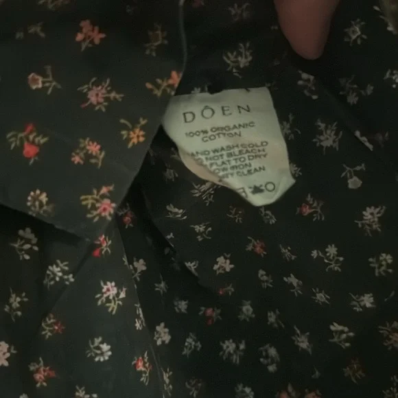 Doen Green Floral Blouse - Picture 4 of 5